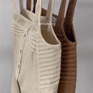 Rowan Square-Neck Irene Tank Top in Cream